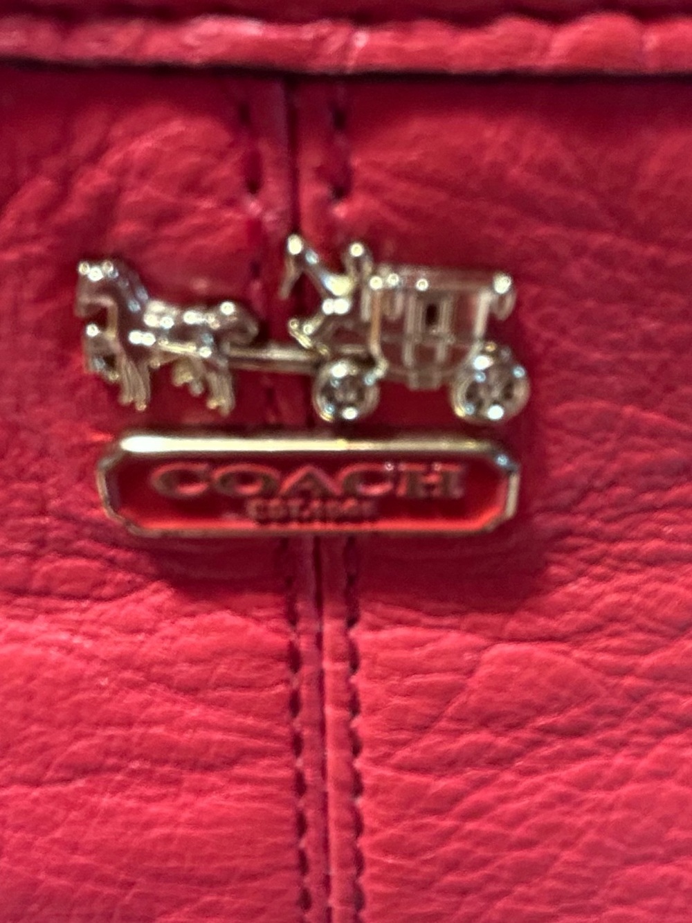 Coach Pink Leather Chain-Handle Shoulder Bag - Picture 2 of 3